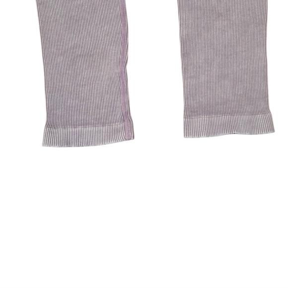 Mono B - Ribbed Essential Mineral Wash Seamless Highwaist Leggings Size Large - Picture 6 of 13